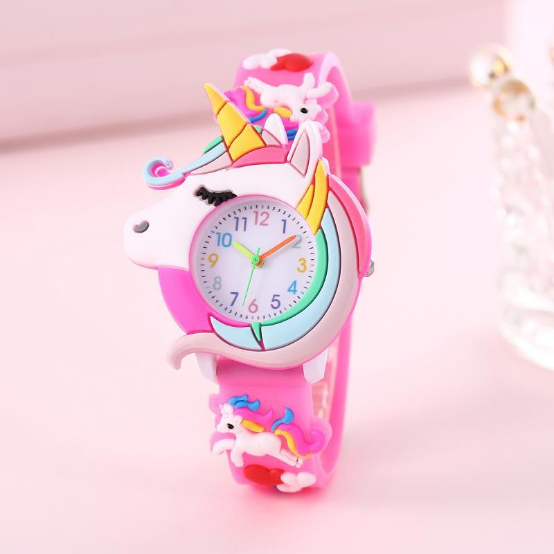 Silicone Watch Band 22Mm - Neue Regenbogen-Wolken-Motiv Silikon-Armband Kinderuhr Mädchen Niedliche