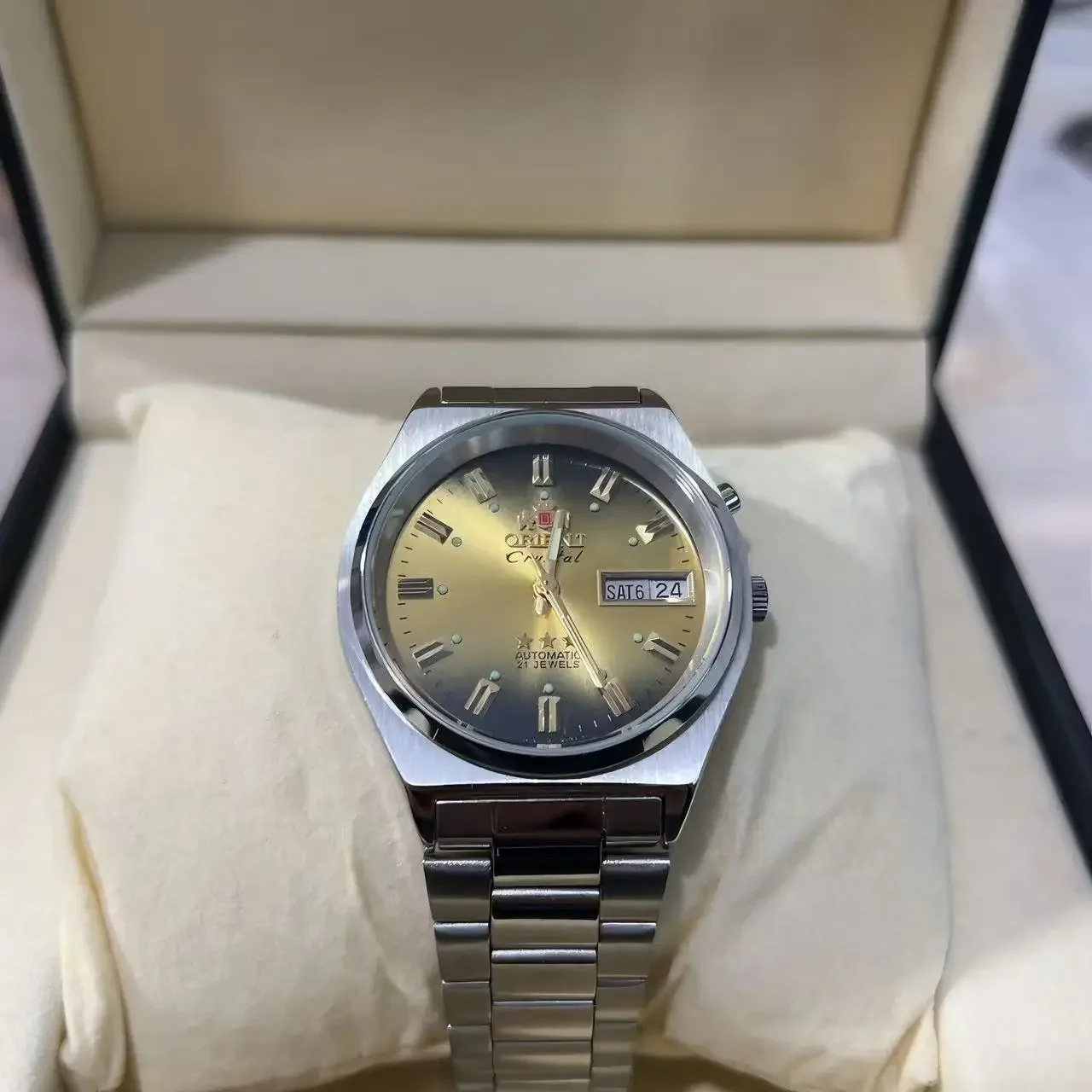 Seiko Watch Presage - DFDG 35MM Unisex Mechanische Uhr Stahlarmband