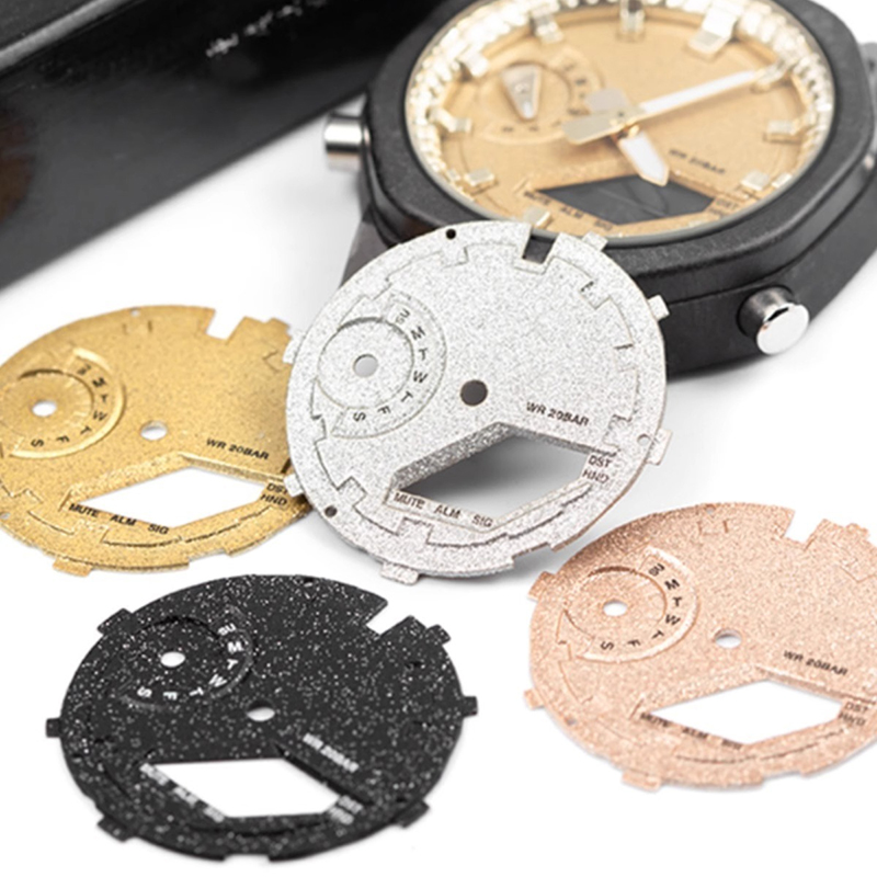 Casio Watch G-Shock Ga-2100 - Frost Gold Feuermuster Zifferblatt für Casio