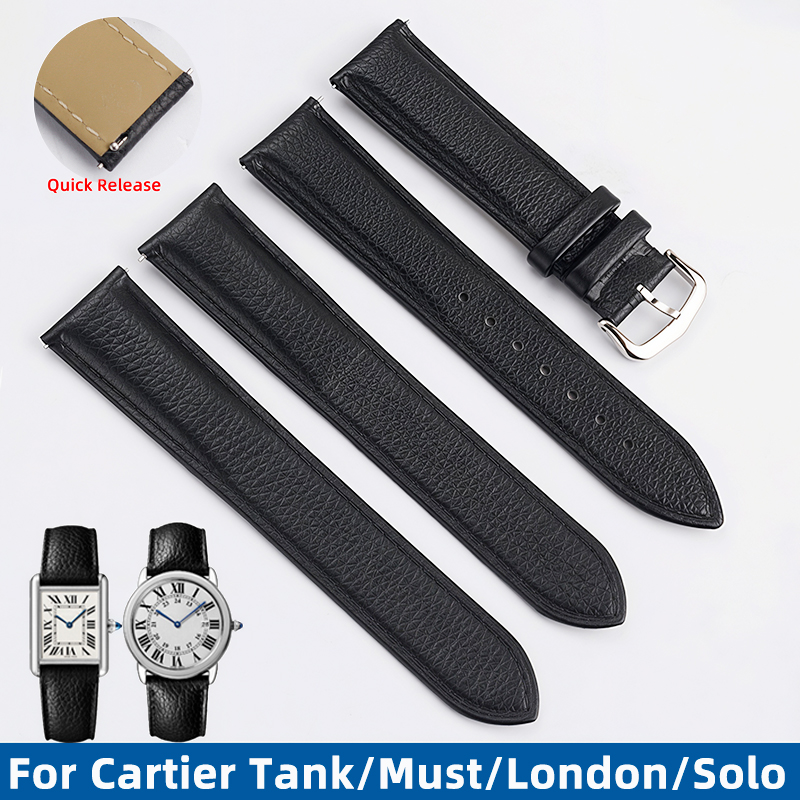 Cartier Watch Tank - 16/17/19/20/22/23 mm Schnellverschluss-Uhrenarmband für Cartier Tank