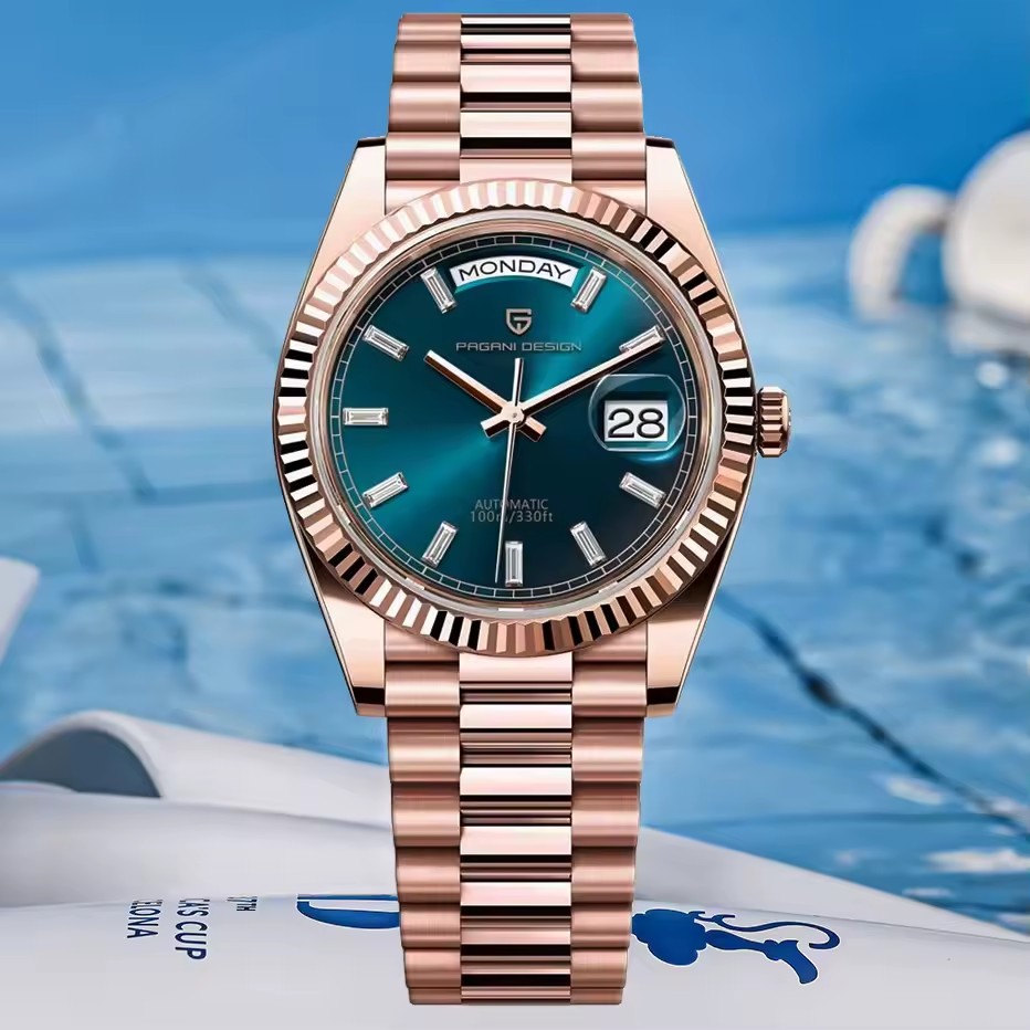 Rolex Watch Datejust - PAGANI DESIGN Neue Herrenuhr in Roségold