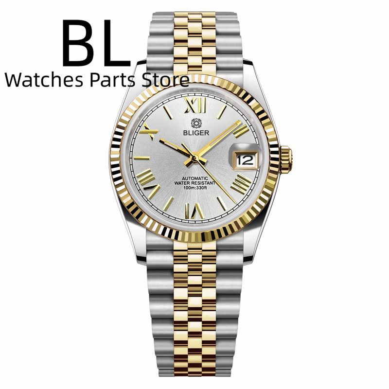 Rolex Watch Datejust - BLIGER 36mm39mm Zweifarbige Gold NH35 Uhr