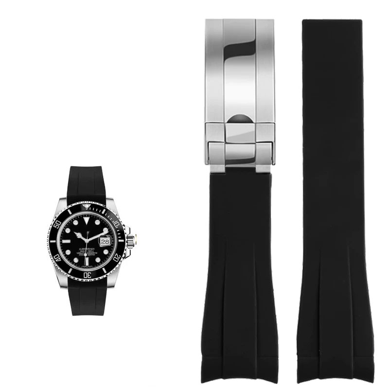 Für Rolex 20mm Silikon-Uhrenzu – Rolex Watch Submariner Bewertung und Preis