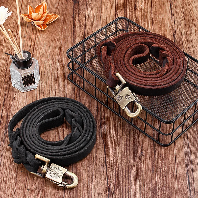 Hundeleine aus echtem Leder –  – Leather Strap Quick Release Bewertung und Preis