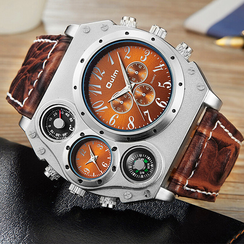 Neue Modell OULM Uhr Männer Qu – Leather Watch Band Men Bewertung und Preis