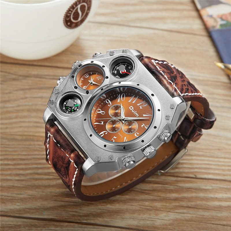 Neue Modell OULM Uhr Männer Qu – Leather Watch Band Men Bewertung und Preis