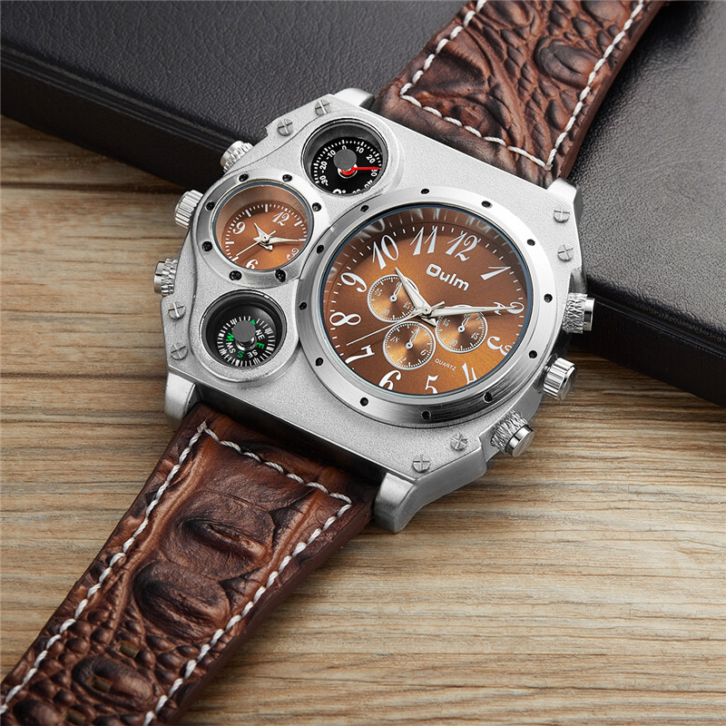 Neue Modell OULM Uhr Männer Qu – Leather Watch Band Men Bewertung und Preis