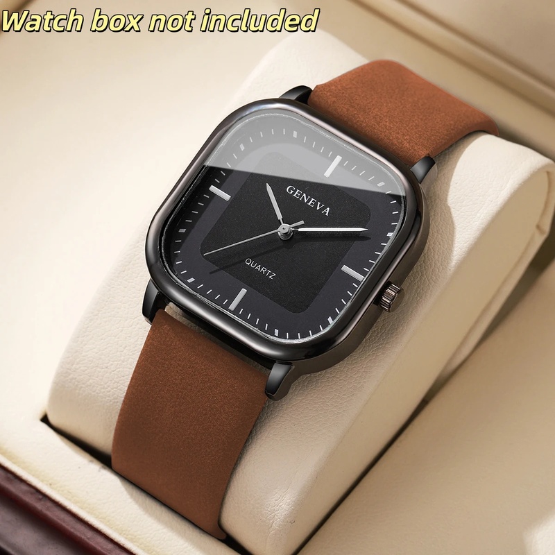 Modische klassische Herrenuhr  – Leather Watch Band Men Bewertung und Preis