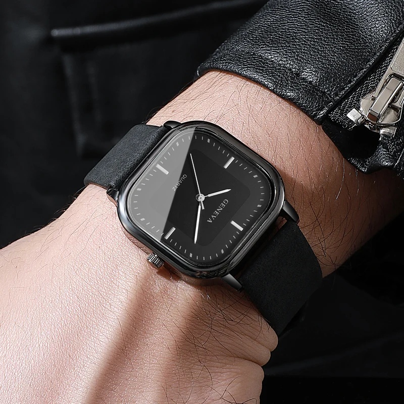 Modische klassische Herrenuhr  – Leather Watch Band Men Bewertung und Preis